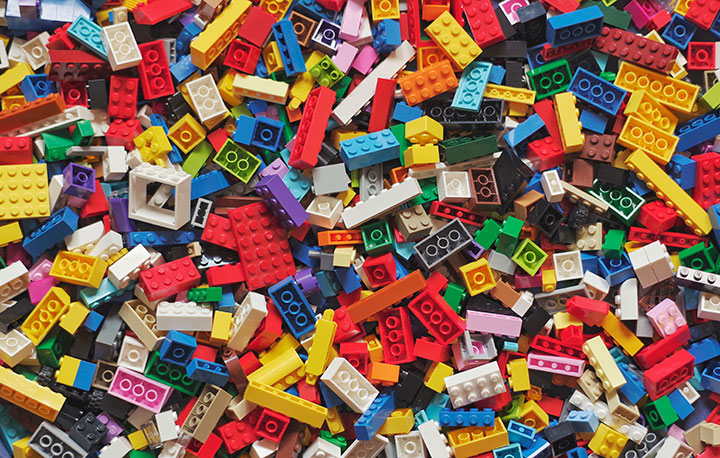multicolor Legos