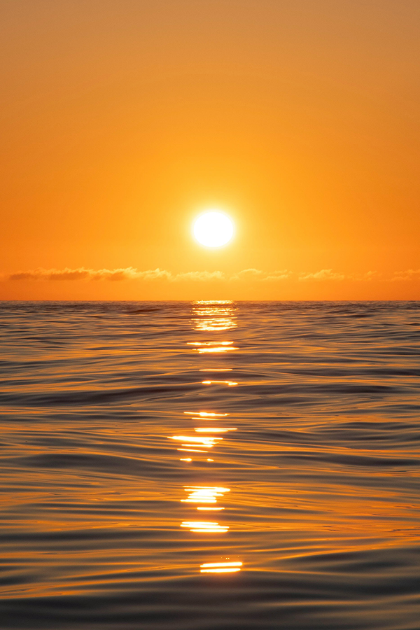 Photo of a sunset over the Sea of Cortez